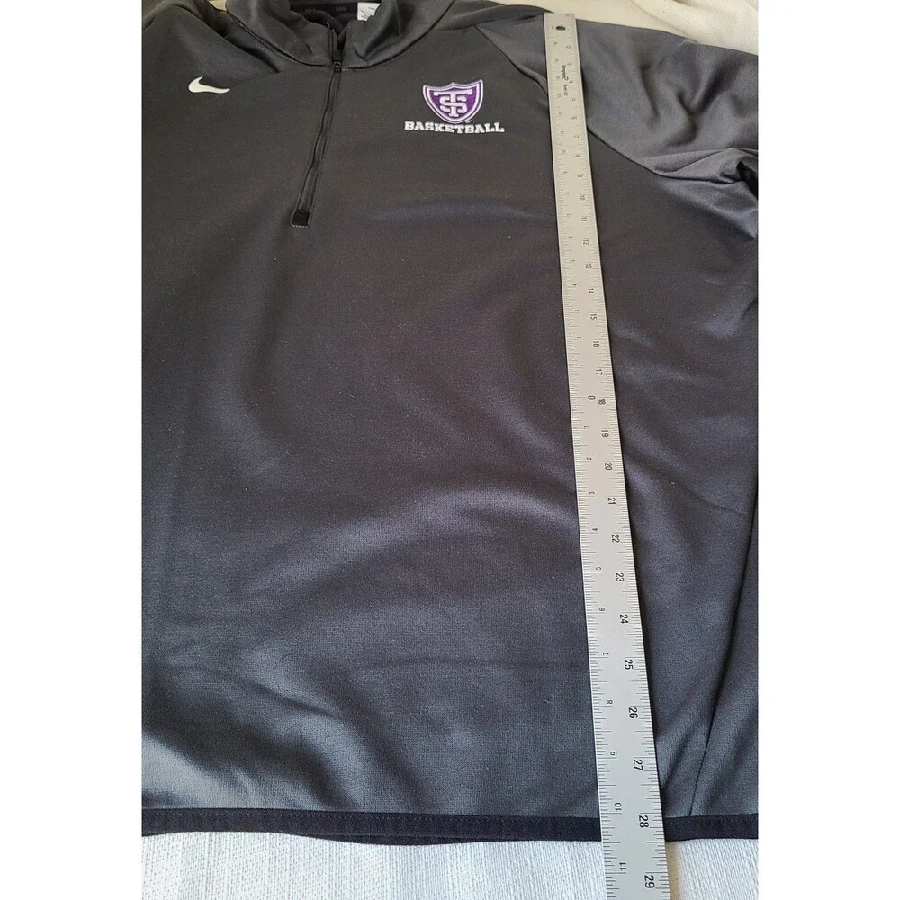 Nike Dri-FIT Saint Thomas University Basketball 1/4 Zip Pullover Mens XL Gray